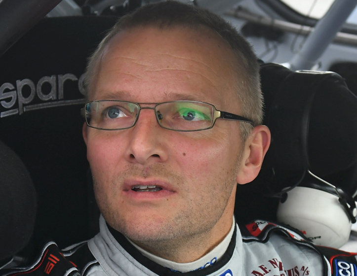 Thomas Holm Hansen - Bidrog med præcise noter til et optimalt samarbejde i cockpittet, hvilket resulterede i Team Hyllinge Racings hidtil bedste rally
(Foto: Morten Dam - autoMOTIV/specialpress)